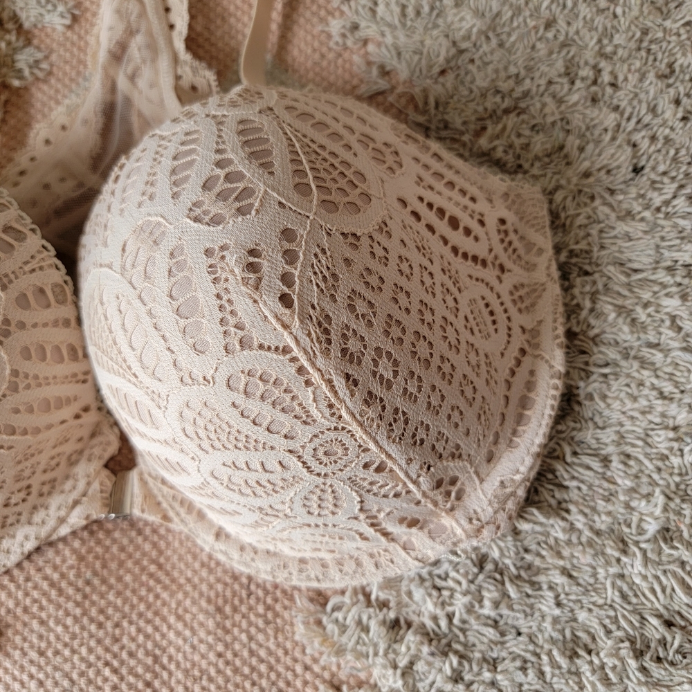 Victoria's Secret | Dream Angels Lace Racerback Lined Demi Push-Up Bra Nwt - Picture 2 of 8